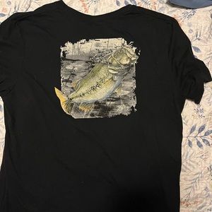 Mens HUK Fishing Fish Shirt
